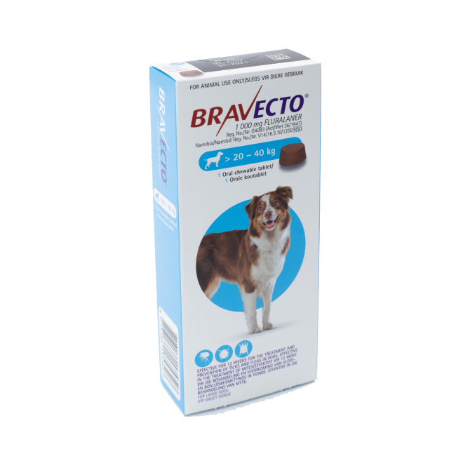 Bravecto Chewy Tablet for Large Dogs (>20-40Kg) - 1 Tablet
