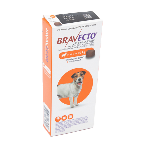 Bravecto Chewy Tablet for Small Dog - (>4.5-10Kg) - 1 Tablet